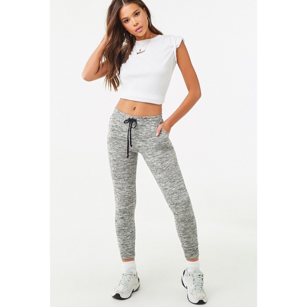 Marled Drawstring Joggers